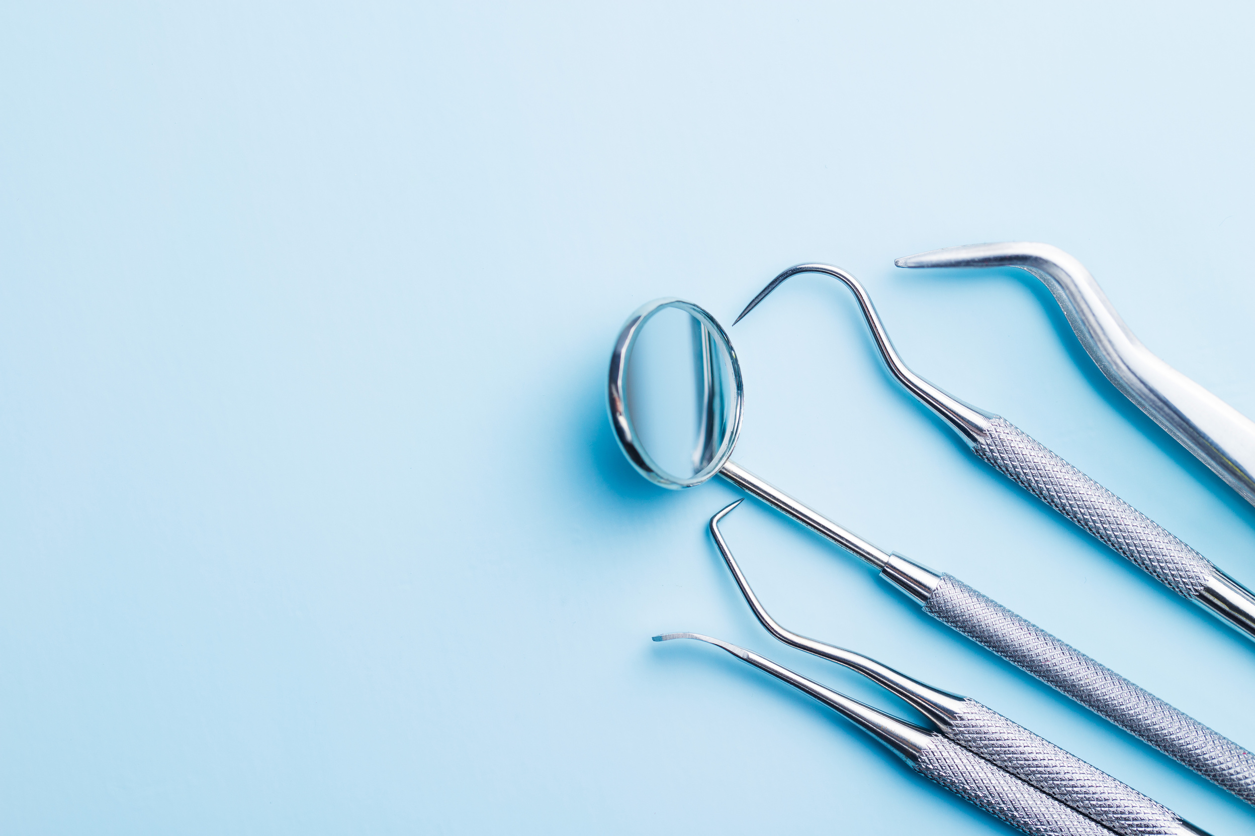 Dental instruments. Dentists tools.